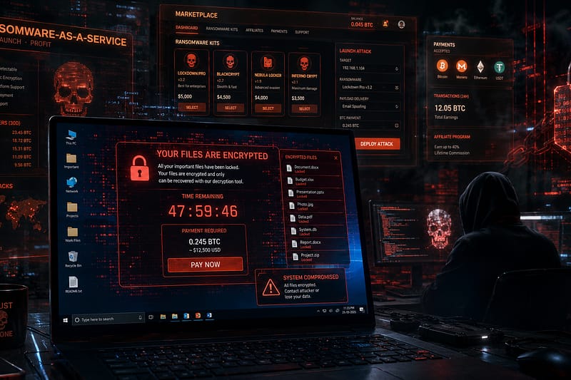 Ransomware-as-a-Service: Why Anyone Can Now Launch a Cyberattack on Your Windows PC